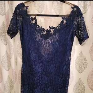 145. Ladies bodycon blue dress